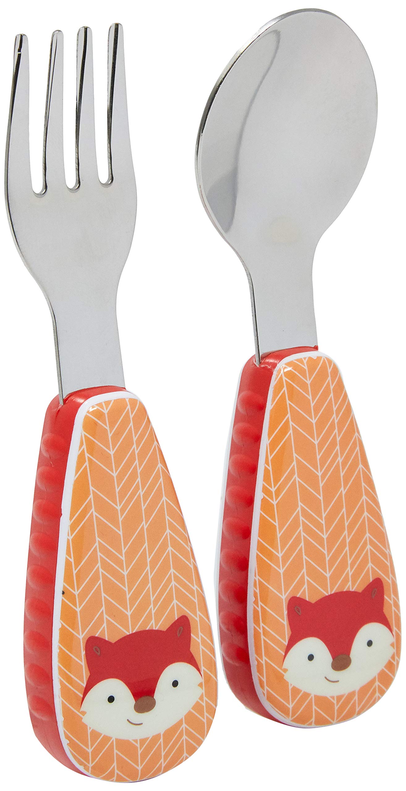 Skip Hop Zootensils Fox Fork and Spoon, 2 Count (Pack of 1)