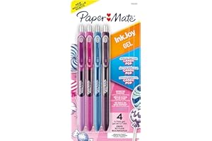 Paper Mate InkJoy Gel Pens, Candy Pop Colours, Medium (0.7mm) Point, Retractable, 4 Count