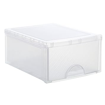 Rotho Frontbox Schubladenbox, Kunststoff (PP), transparent, (44,5 x 34,5 x 20 cm)