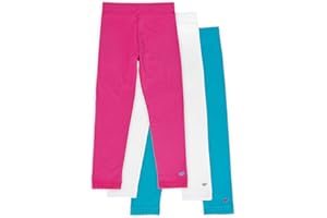 Lucky & Me | Jada Girls Leggings | Tagless | Full Length, Lace Trim, Wide Waistband | 3-Pack
