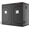 Spider Farmer 8x4x6.6 Pro-Grade Grow Tent, 96"x48"x80", with Observation Window and Floor Tray, 1680D Thicken Mylar Canvas Hydroponic Grow Tent, 8x4 for Indoor Growing for SE5000/SE7000