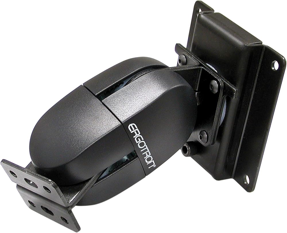 Ergotron 100 Series Pivot Double Mount Kit Flat Panel Grey Black