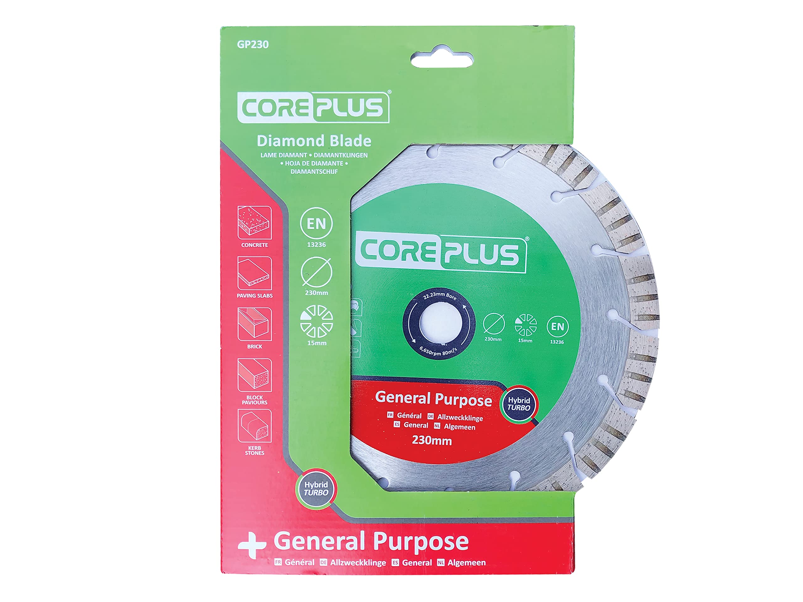 CorePlus General-Purpose Hybrid Turbo Diamond Blade 230mm B22.23mm (9in)