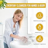 Lucemill Organic Castile Liquid Soap 1L Pure Natural Gentle Skin Body Wash view 2