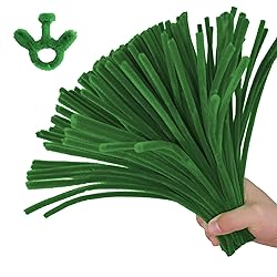 ESUOHYM 200PCS Upgraded Green Colors Pipe Cleaners