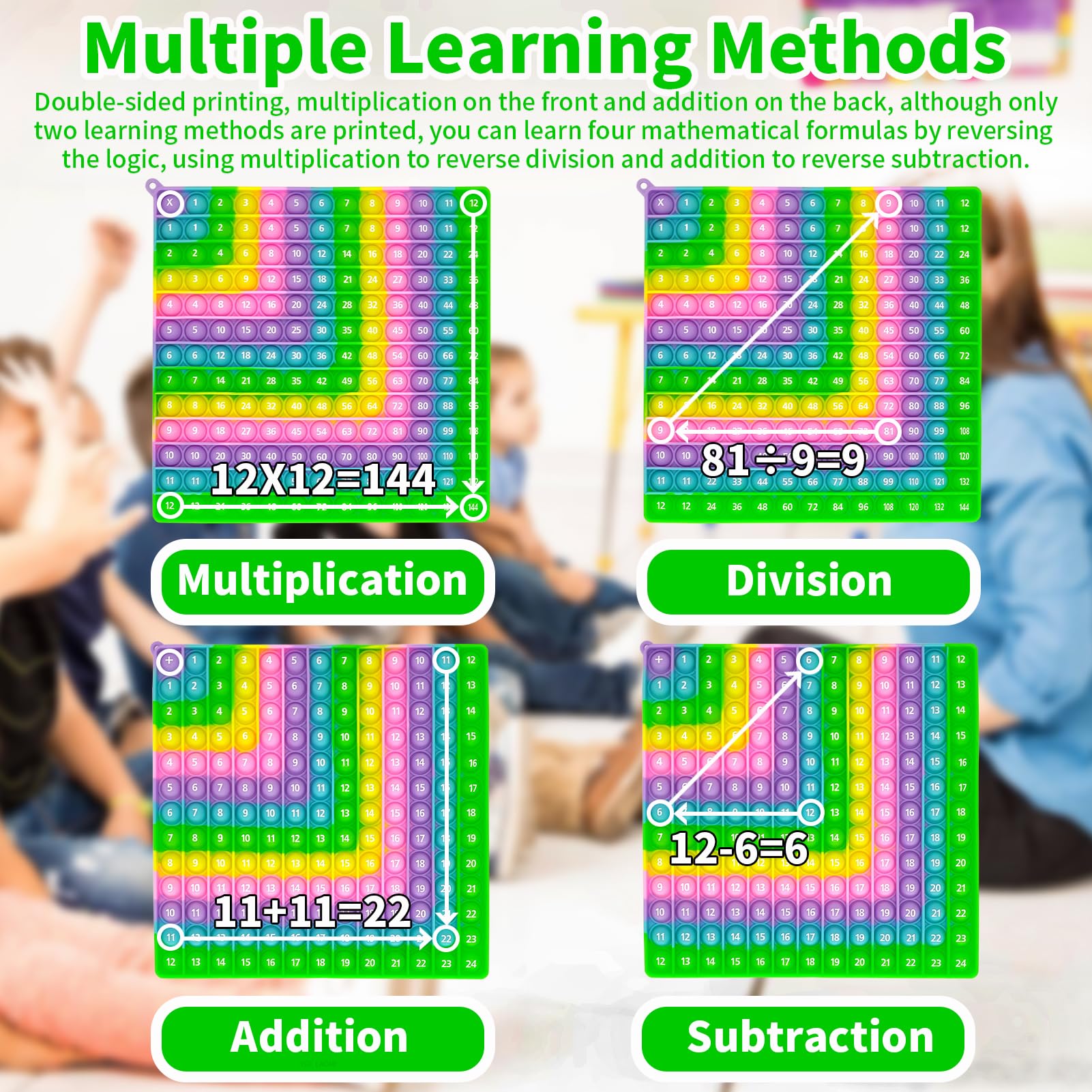 Mua YGC LAOMI 12X12 Multiplication Chart and Math 1-12 Addition Table ...