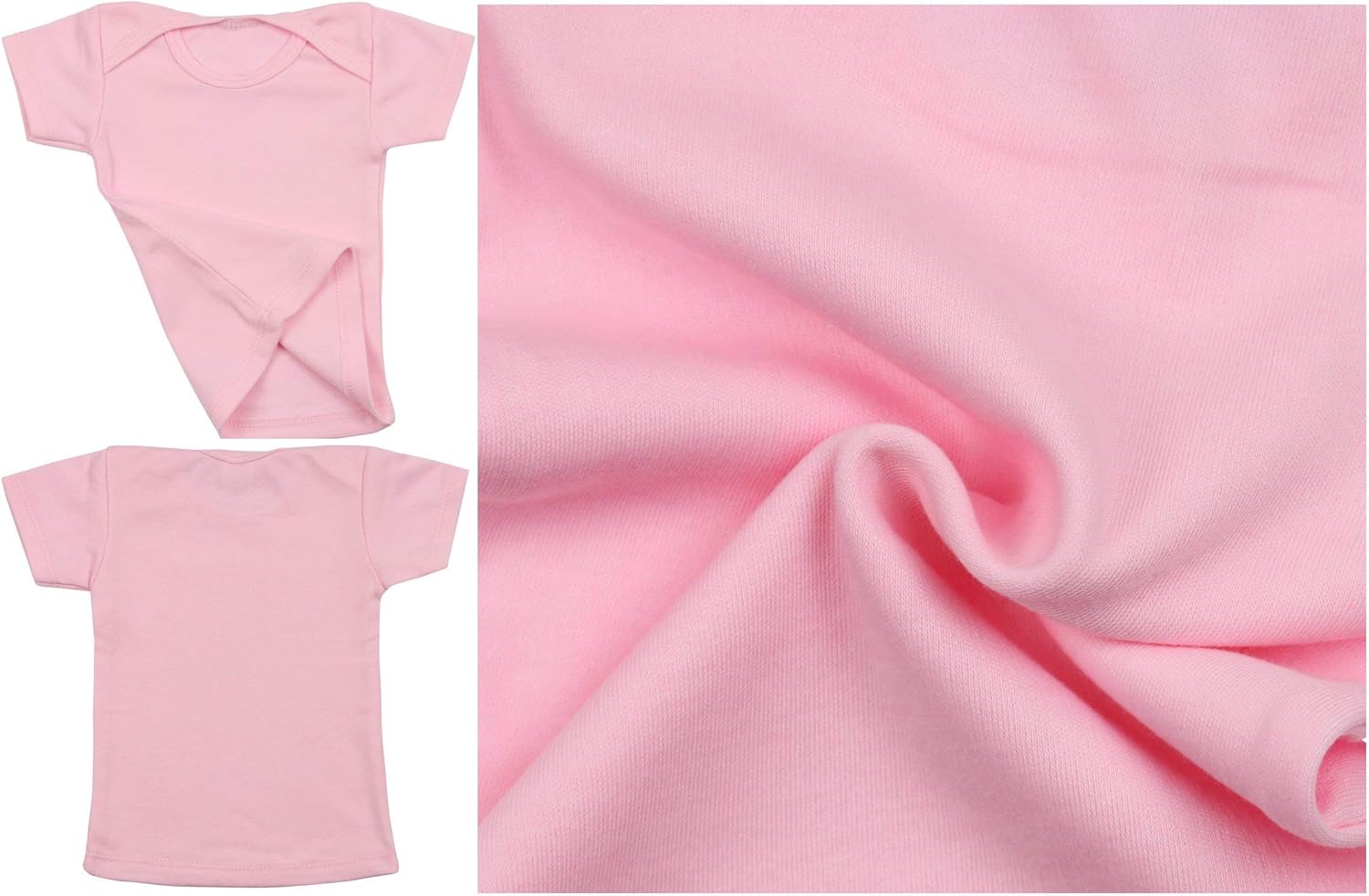ToBeInStyle Girls' 4 Pack Comfy Cozy T-Shirt with Expanded Lap Shoulder: Clothing