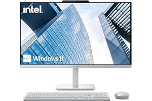 Lenovo 24" FHD All-in-One Desktop Computer for Home & Office, Intel Processor, 16GB RAM, 1TB Storage(512GB SSD & 512GB Portable HDD), WiFi 6, HDMI, Business AIO, Wireless Keyboard & Mouse, Win11
