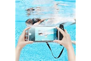Waterproof Phone Pouch Case -Easy Lock & Heavy Duty IPX8 Water Proof Cell Phone Dry Bag for Beach, Protector for iPhone 17 16