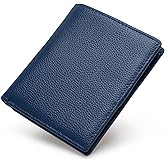 Bveyzi Ultra Slim Small RFID Wallet for Women, Leather Tiny Thin Bifold Pocket Ladies Wallet