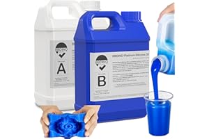 BBDINO Silicone Mold Making Kit 30A, Mold-Making Silicon Rubber 1 Gallon/10 Lbs/160 Oz Liquid Silicon for Molds Making, 1:1 by Volume, Ideal for Silicone, Resins, Soap, Concrete, Wax Molding