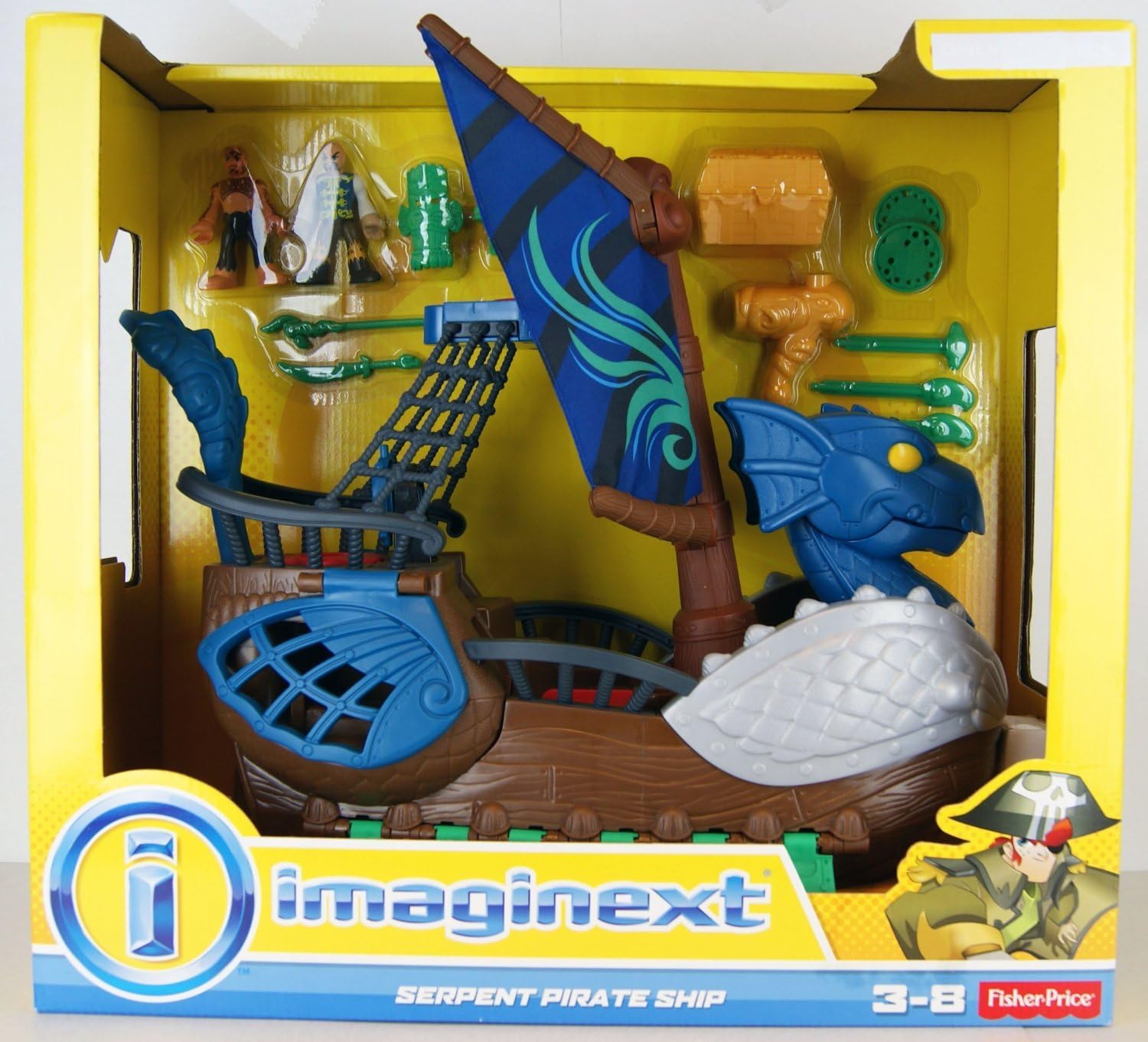 fisher price pirate ship figures