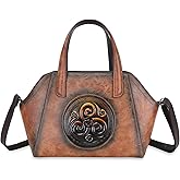 Crossbody Bag for Women Shoulder Tote Bag Medium Satchel Vintage Embossing