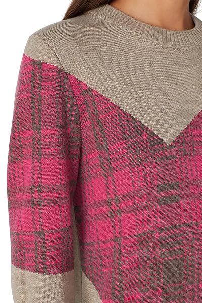 THAKOON COLLECTIVE RENT THE RUNWAY PRE-LOVED ARGYLE SWEATER DRESS, MULTICOLORED, X-LARGE