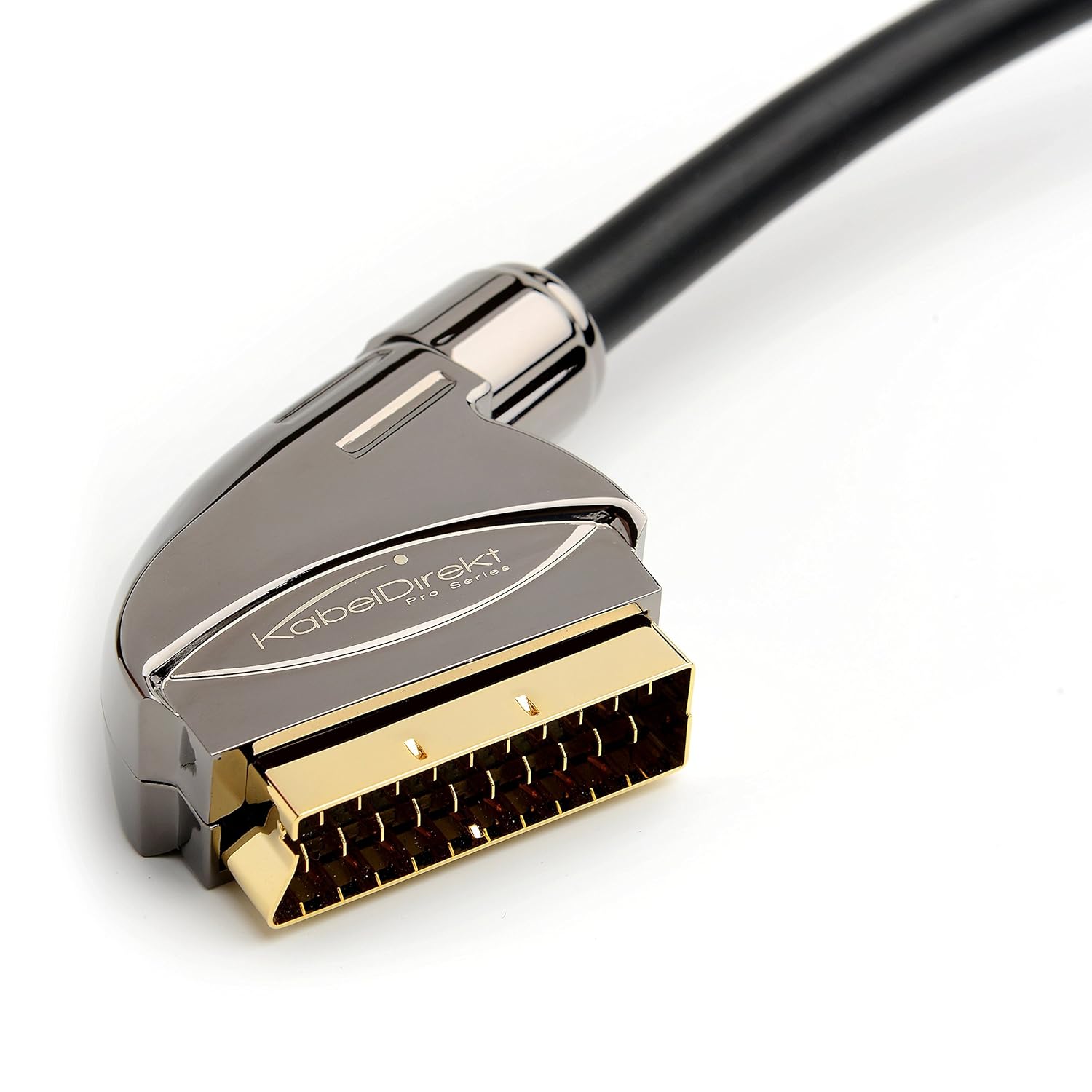 Amazon.com: KabelDirekt 6 feet SCART cable (21-pin, multiple shieldings,  precision connector, full HD) – PRO Series: Electronics