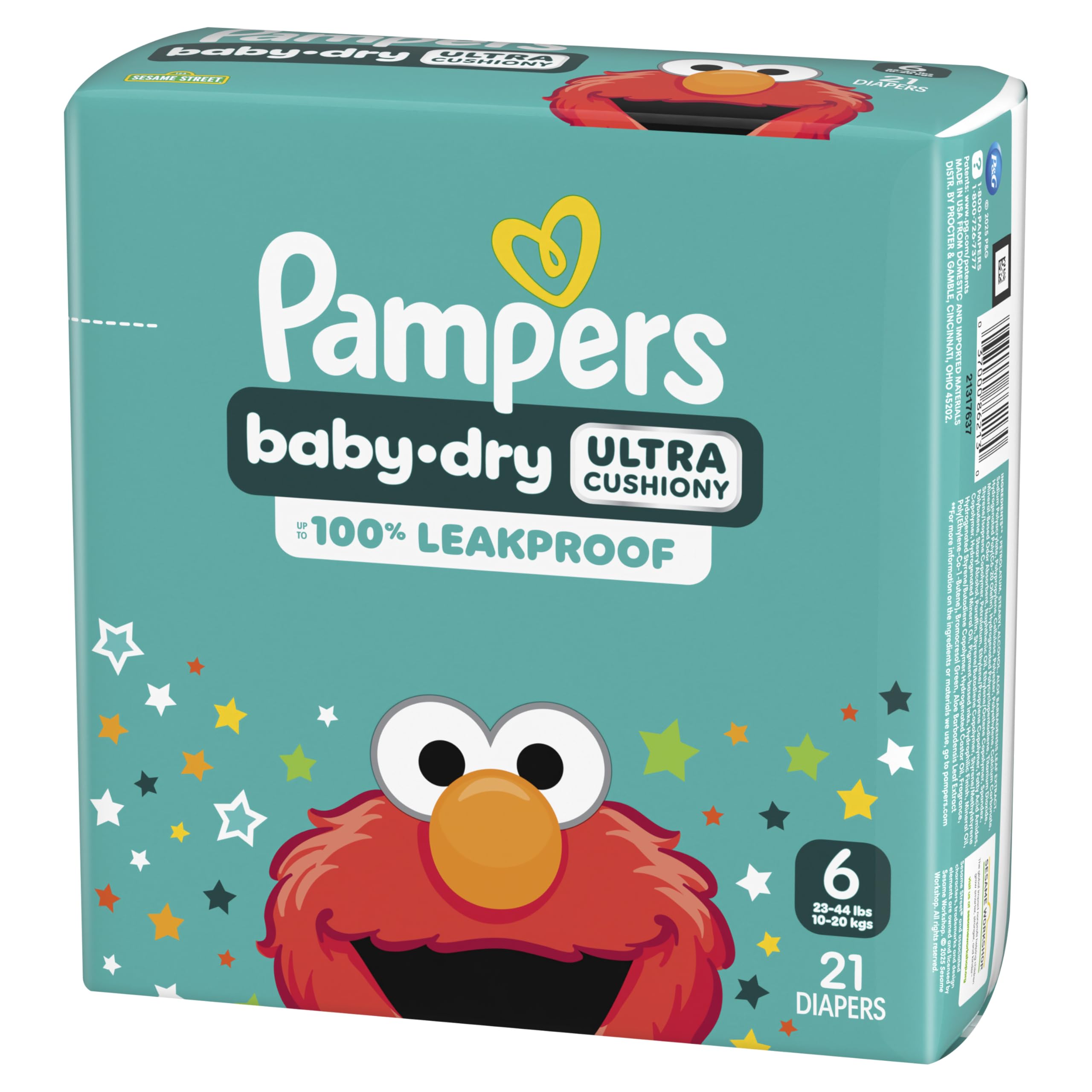 Pampers Diapers - Baby Dry - Size 6, 21 Count, Absorbent Disposable Infant Diaper (Packaging May Vary)