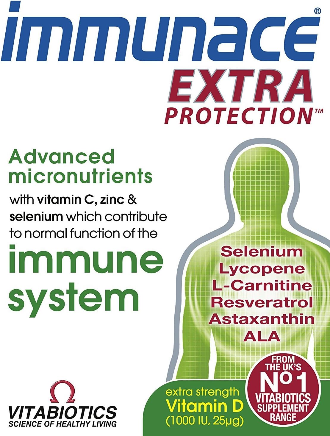 (8 PACK) - Vitabiotics Immunace Extra Protection Tablets | 30s | 8 PACK - SUPER SAVER - SAVE MONEY