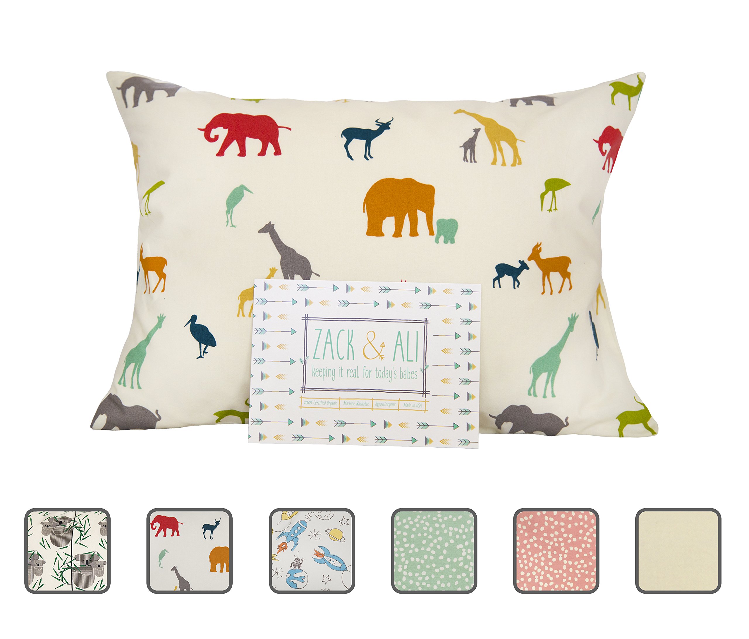 Calla Toddler Pillow Soft Organic Cotton of size 13" x 18