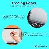 SketchLine Tracing Paper A4 25 Sheets 63gsm High Transparency Optimum Thickness view 3