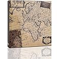 ARPAN Photo Album Slip In Case Memo Photograph For 200 x 4 x 6 Inch / 10x15 cm Picture (Old Map)