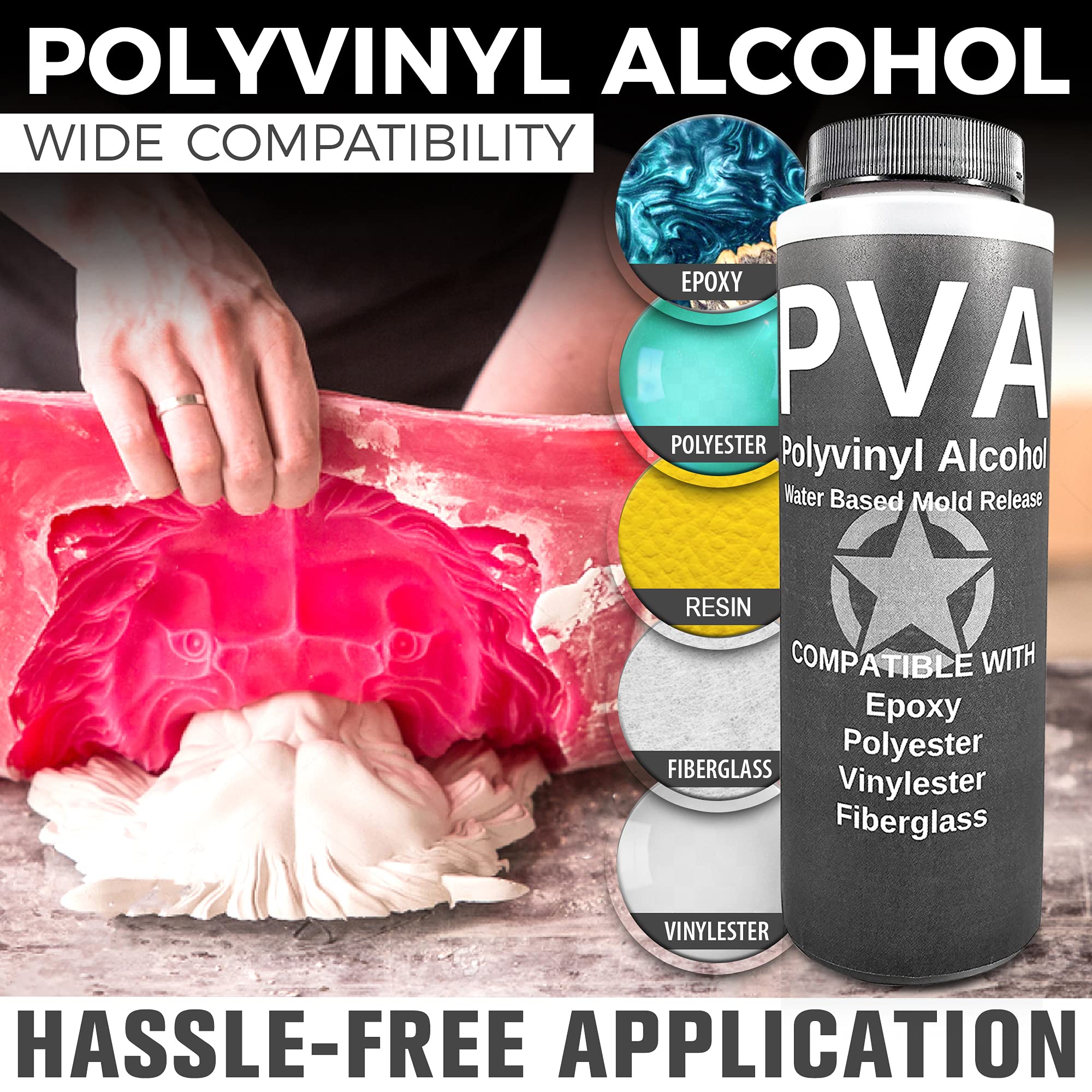 PVA Water Based Mold Release Agent IMPROVED Spray Nozzle Polyvinyl