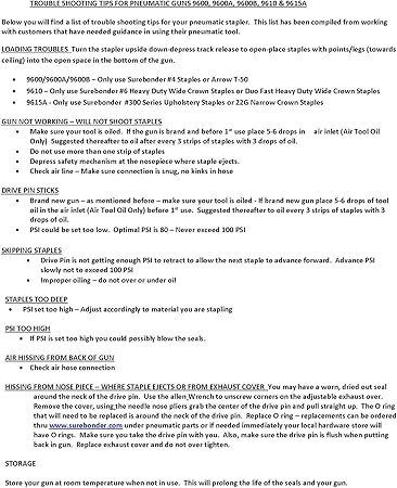 FPC CORPORATION 9600AKA Upholstery Stapler product image 6