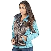 TrailCrest Women's Softshell Hooded Jacket - Super Soft Plush Coral Fleece Lining - Mossy Oak Camo Patterns