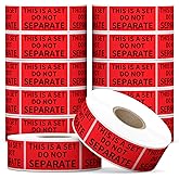 StickerTag 12 Rolls 1" x 2" This is a Set Do Not Separate Labels, Fluorescent Red Packing Labels Stickers for Shipping Bundle Sets and Multi-Pack Products