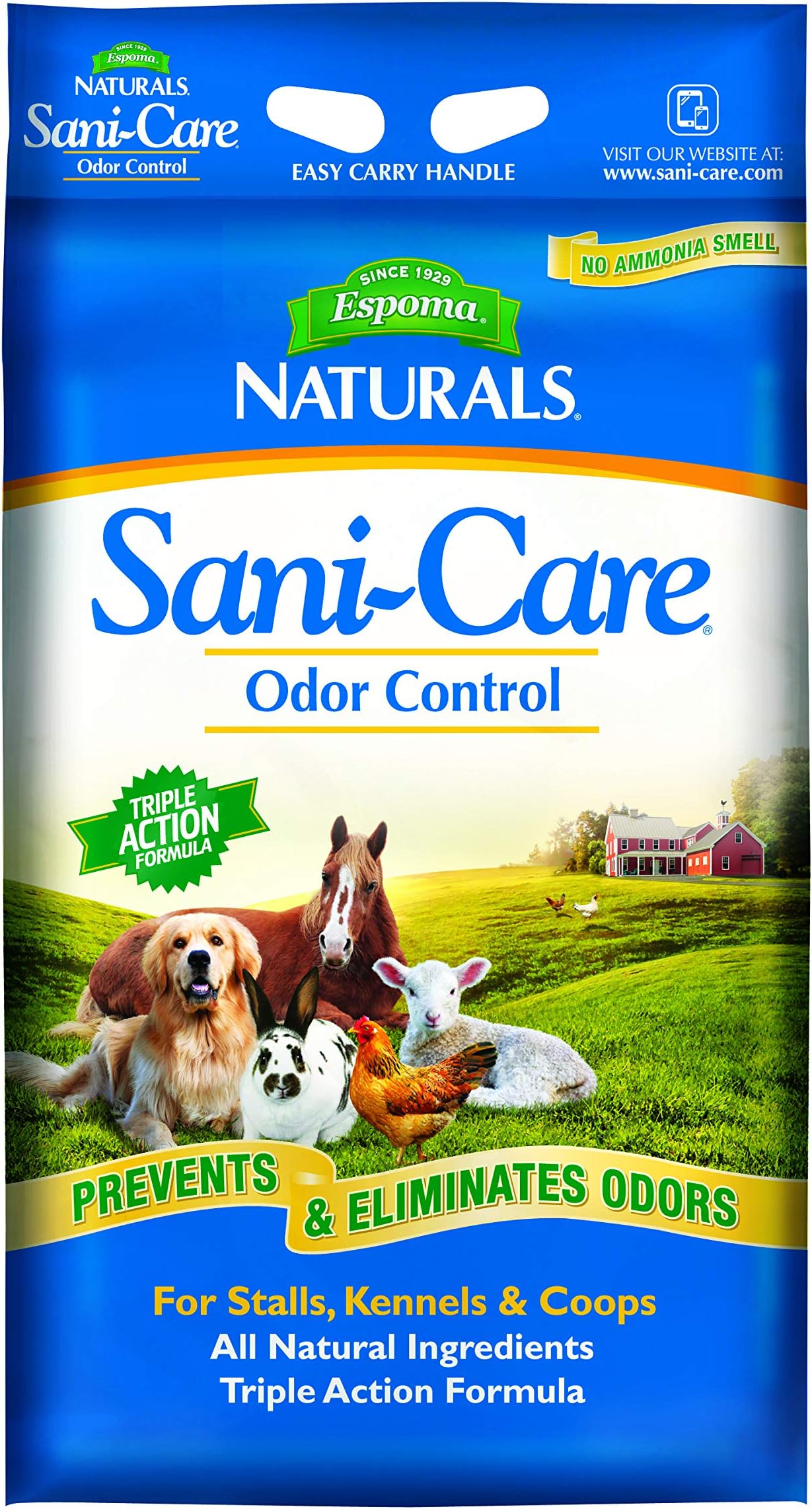 Espoma Naturals Sani-Care, Natural Odor Control, Prevent & Eliminate Ammonia Odors, NIH Approved, 30 lb