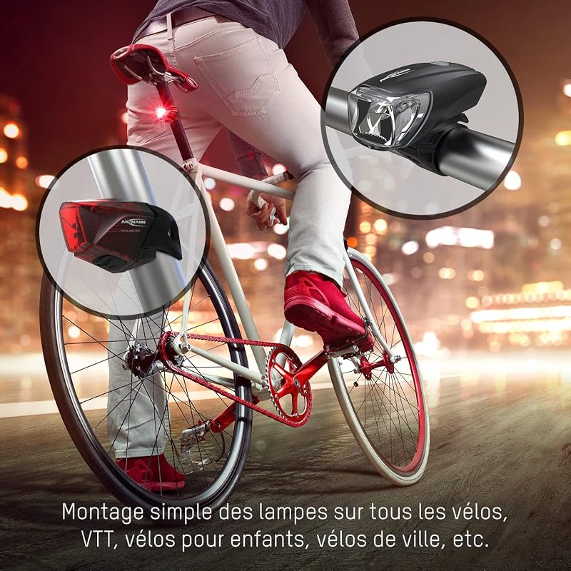 1600-0254 Lampe de Poche, Plastique, Noir, Set complet