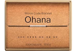 Lcherry Personalized Gift for Women Funny Morse Code Bracelet for Women Friendship Inspirational Gifts for Women