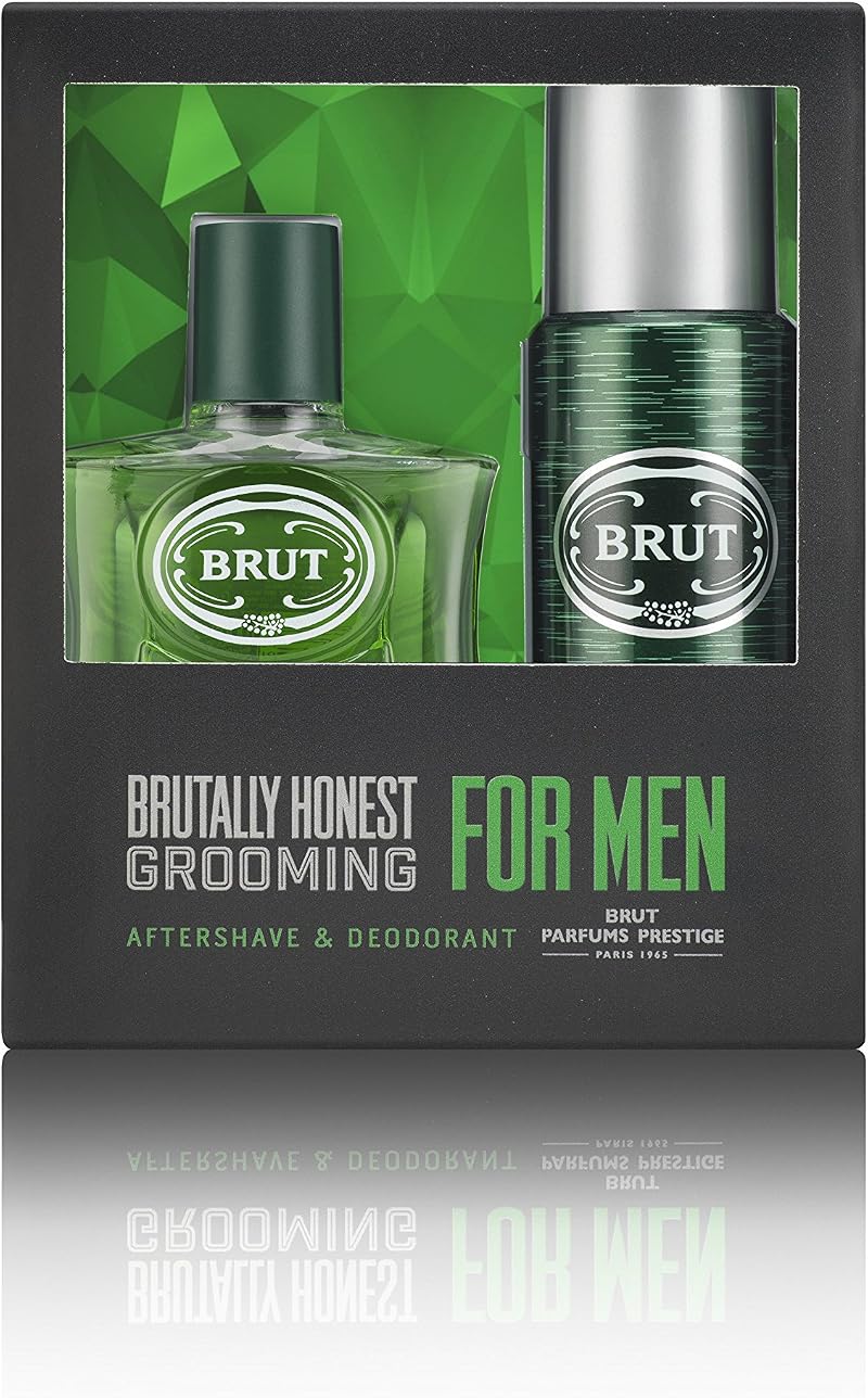 BRUT Gift Set 200ml Deodorant & 100ml Aftershave Original