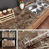 Livelynine Counter Top Covers Peel and Stick Brown