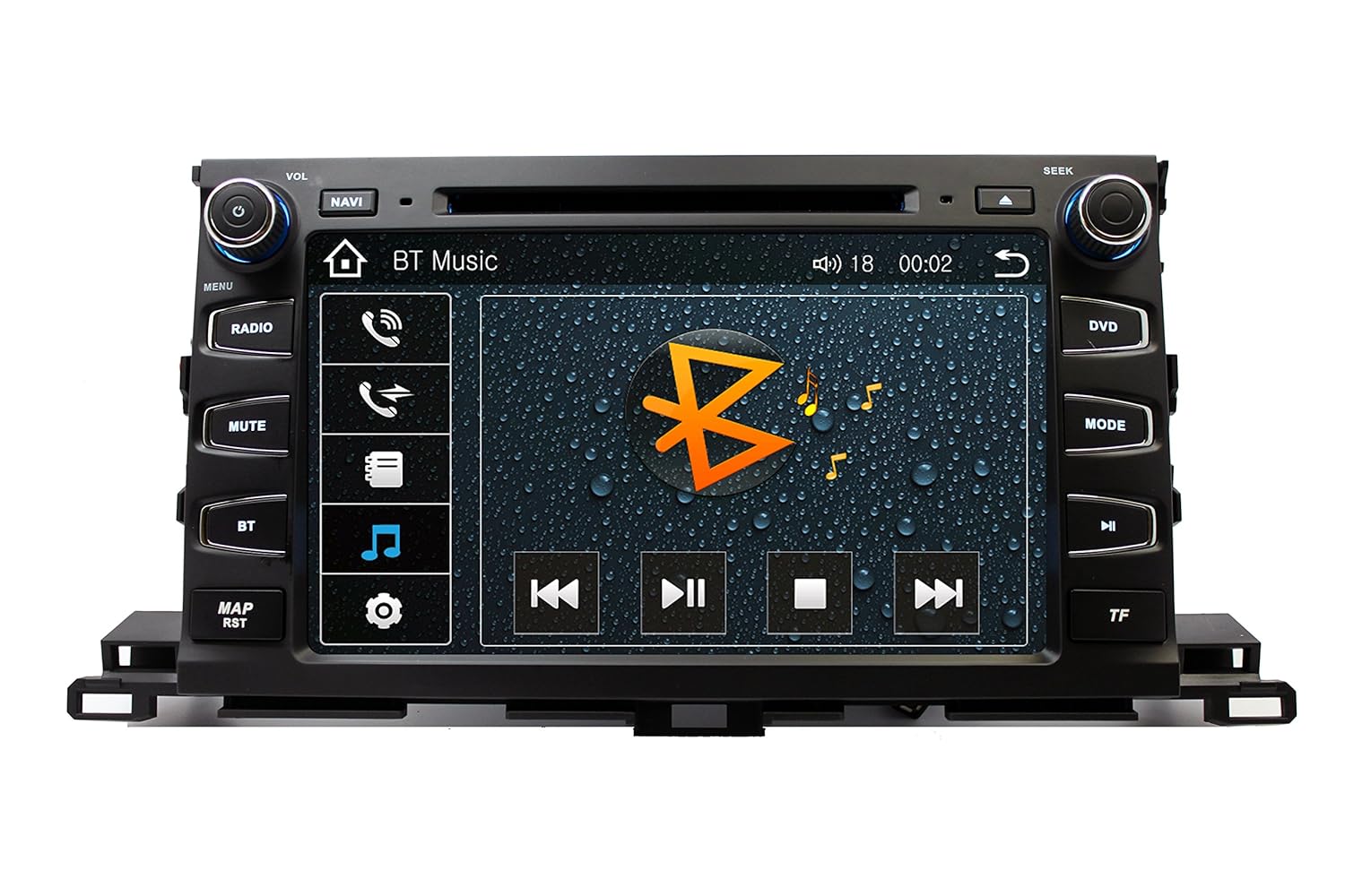 Amazon.com: Touchscreen GPS Navigation Bluetooth Multimedia Radio for  2014-2017 Toyota Highlander 2015 2016: GPS & Navigation