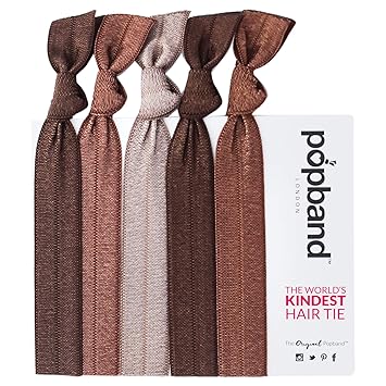 Amazon Com Popband London Hair Tie Cocoa For All Day And