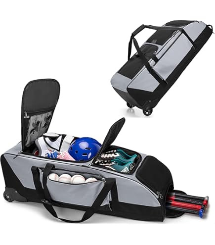 Sac à suspendre à roulettes Easton Elite noir Dugout équipement batte