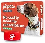 PitPat GPS Dog Tracker No Monthly Fees Red - All Dog Sizes, Waterproof
