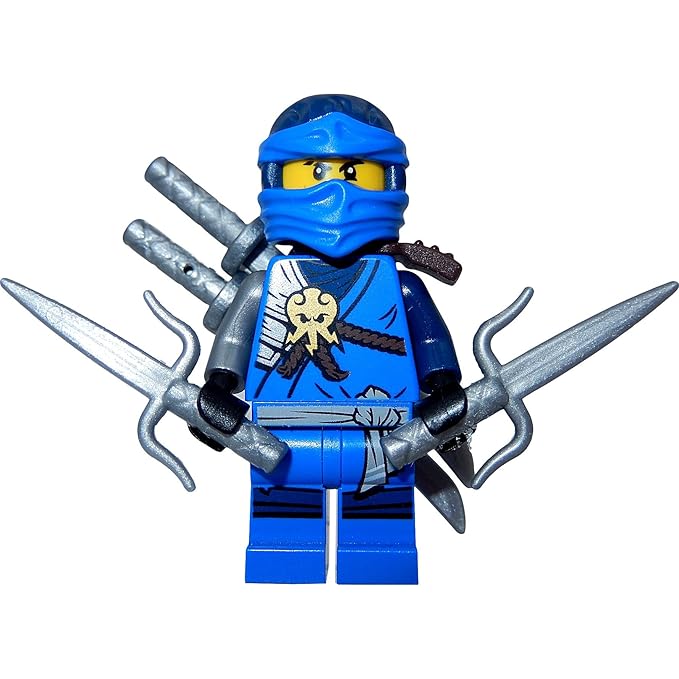 title=Minipersonaggio LEGO Ninjago Jay del set 70595 incl. 4 GALAXARMS armi