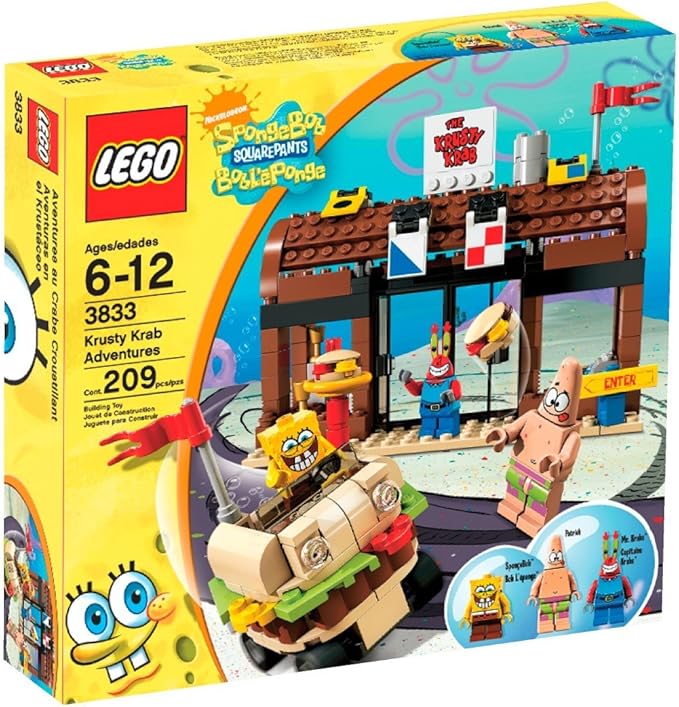 spongebob krusty krab toy set