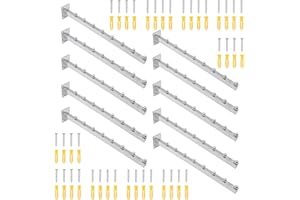 ARREPONT 8 Ball Waterfall Hook Chrome 10 Pack Fits Wall Mounted Coat Hooks Square Tubing Stone Slab Wall Clothing Shop Display