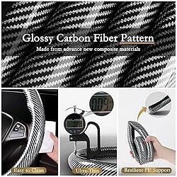Aimato Car Steering Wheel Cover Carbon