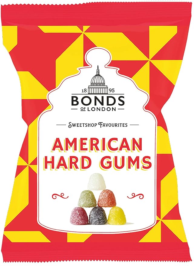 Bonds American Hard Gums Bag Sugar Coated Fruit Flavoured