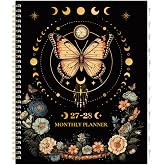 2027-2028 Monthly Planner - Jan 2027 - Dec 2028, Monthly Planner 2027-2028 | 9" x 11", 2 Year Calendar 2027-2028 Monthly Planners with Tabs, Back Pocket, Twin-wire Binding, Thick Paper - Butterfly