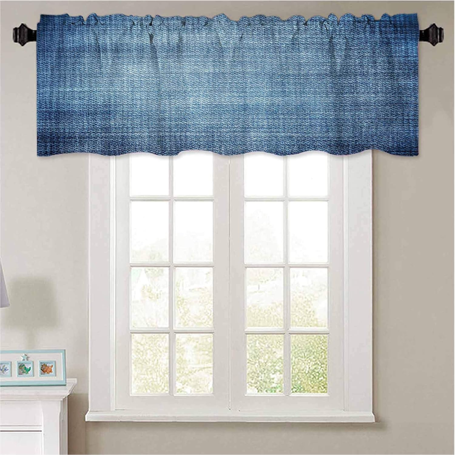 YUAZHOQI Curtain Valances Perspective and Closeup View to Abstract