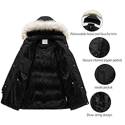Chrisuno Women's 3/4 Length Winter Coat Parka