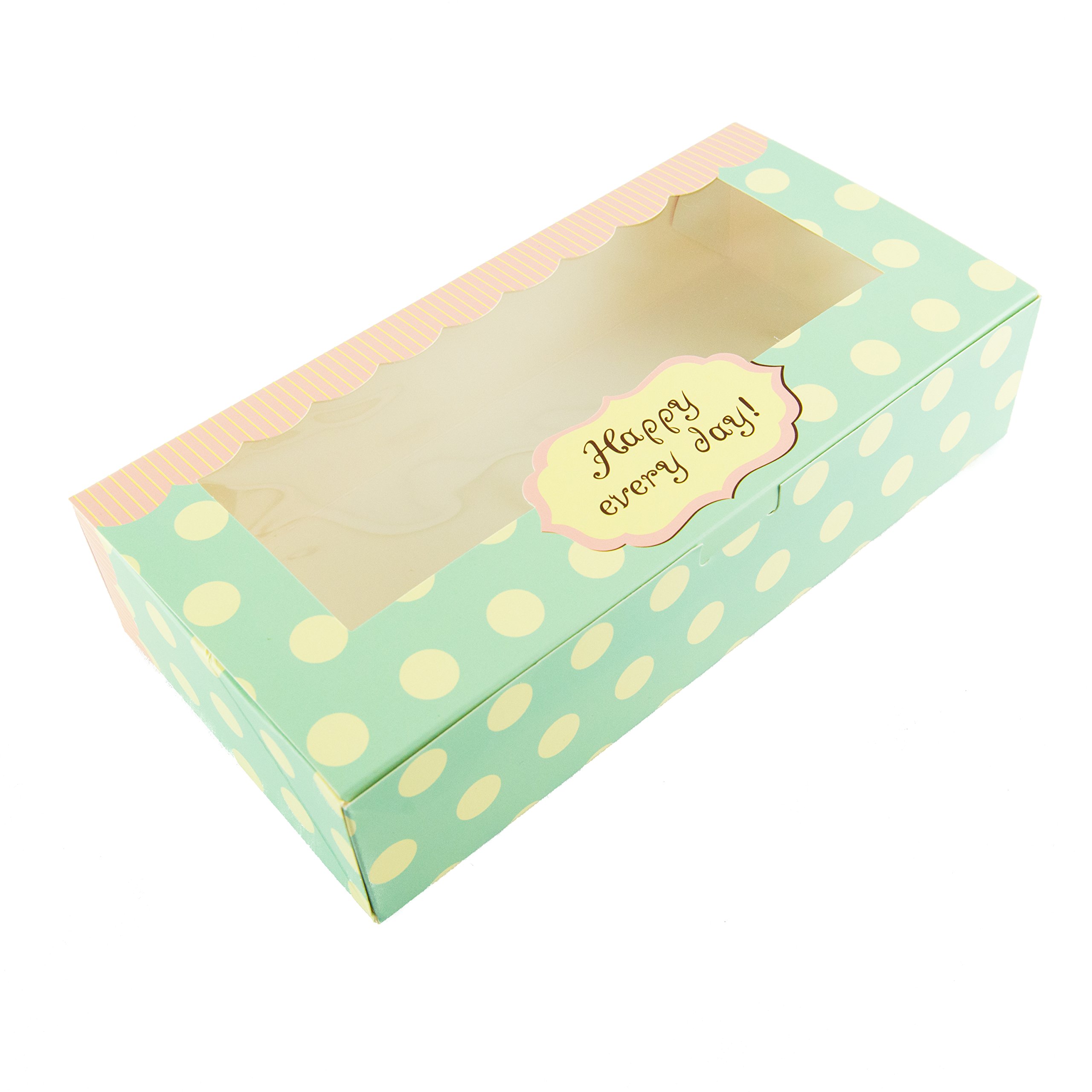 Bakewell's Cake Boxes 10 x Happy Every Day Cupcake Boxes Party Takeaway Box (pack of 10)
