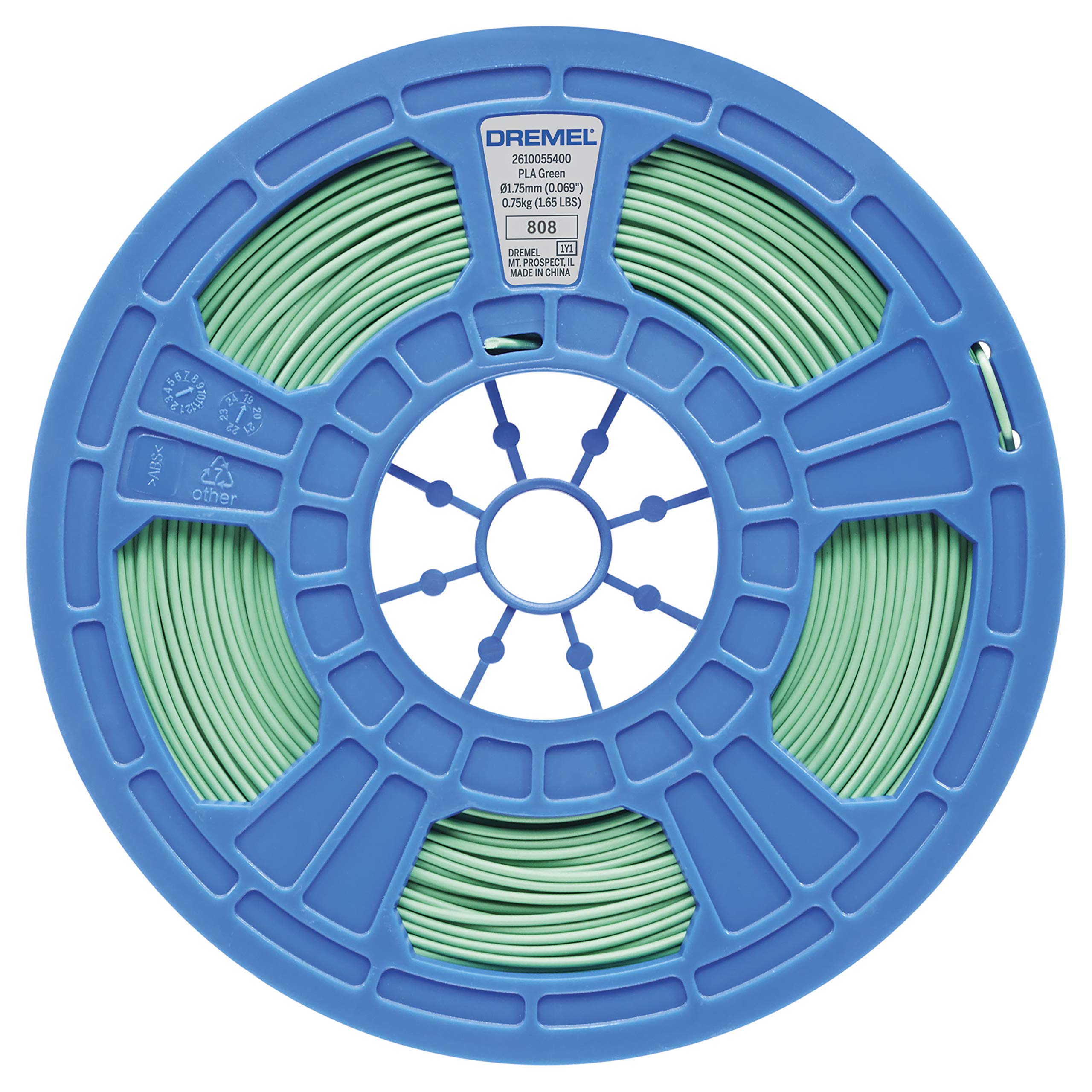 Dremel 3D PLA Filament 1.75mm for 3D Printers in Green, Valuepack 750gr