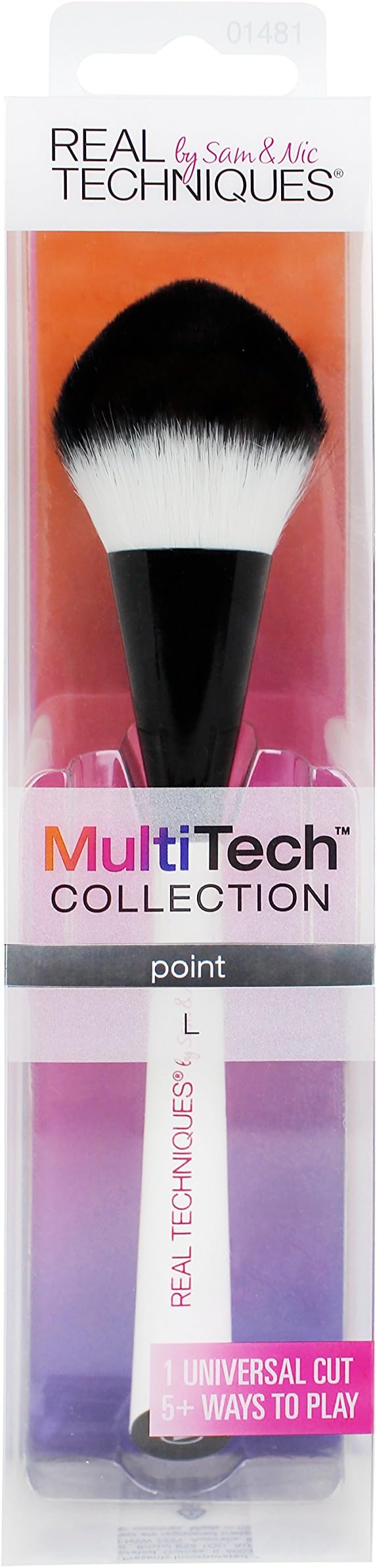 Real Techniques MultiTech Large Makeup Brush, For Application, Blending and Contouring of Liquid, Cream or Powder Makeup