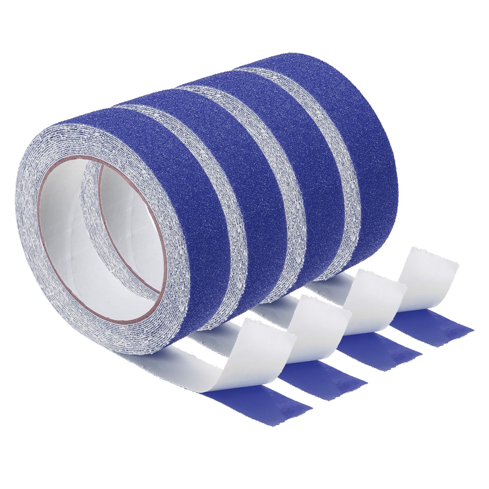 PATIKIL 1 Inch x 16 Ft Anti Slip Traction Tape, 4 Pack Non-Slip Grip Tape Non Skid Tread Safety Tape for Stairs Steps Scooter Deck, Blue