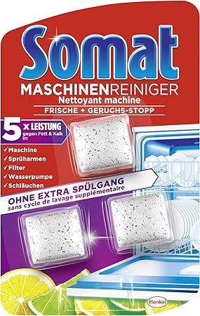 Somat Maschinen Reiniger gegen Fett und Kalk, 6er Pack (6 x 3 Stück)